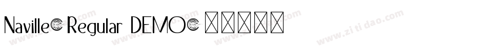 Naville-Regular DEMO字体转换